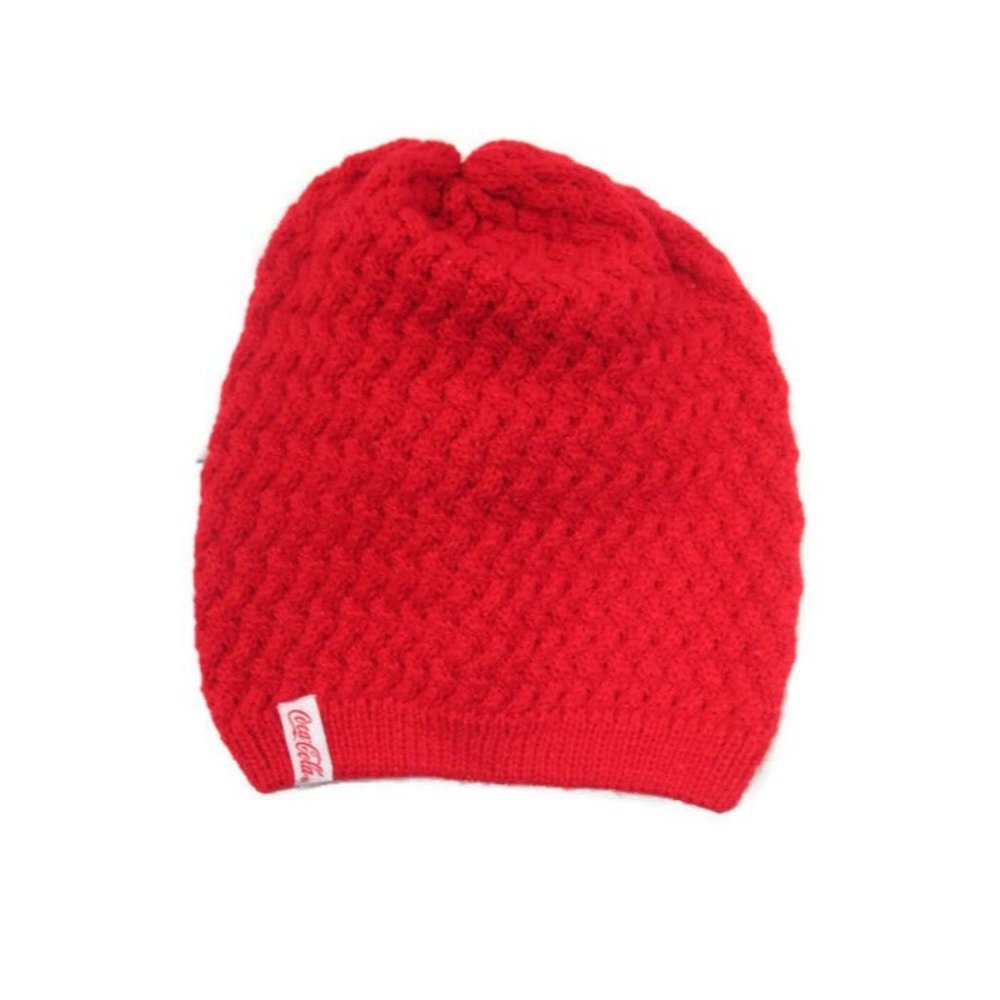 Coca-Cola Ladies Sparkle Knit Beanie Slouchy Comfortable Soft